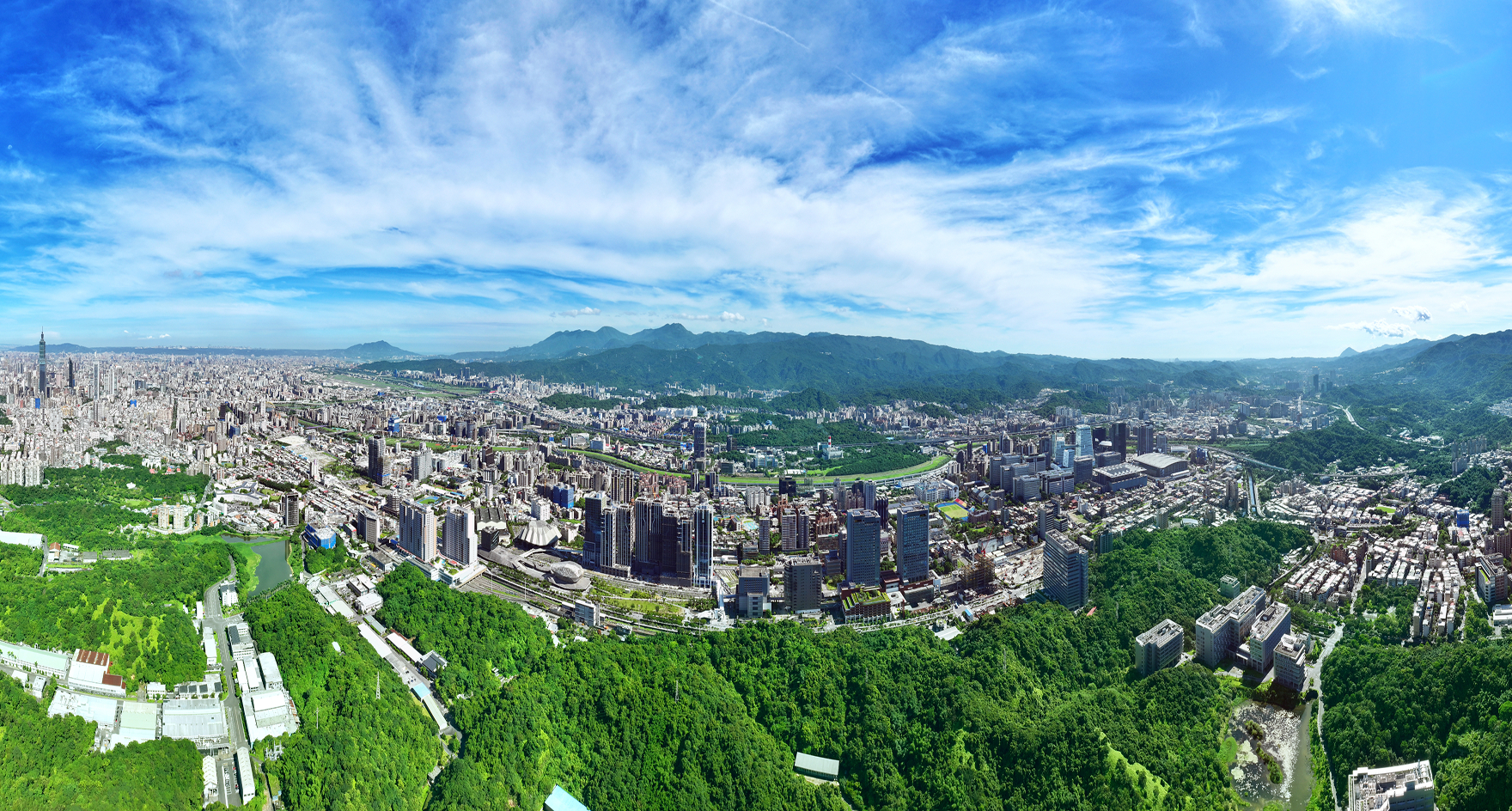 臺北城市空拍景觀