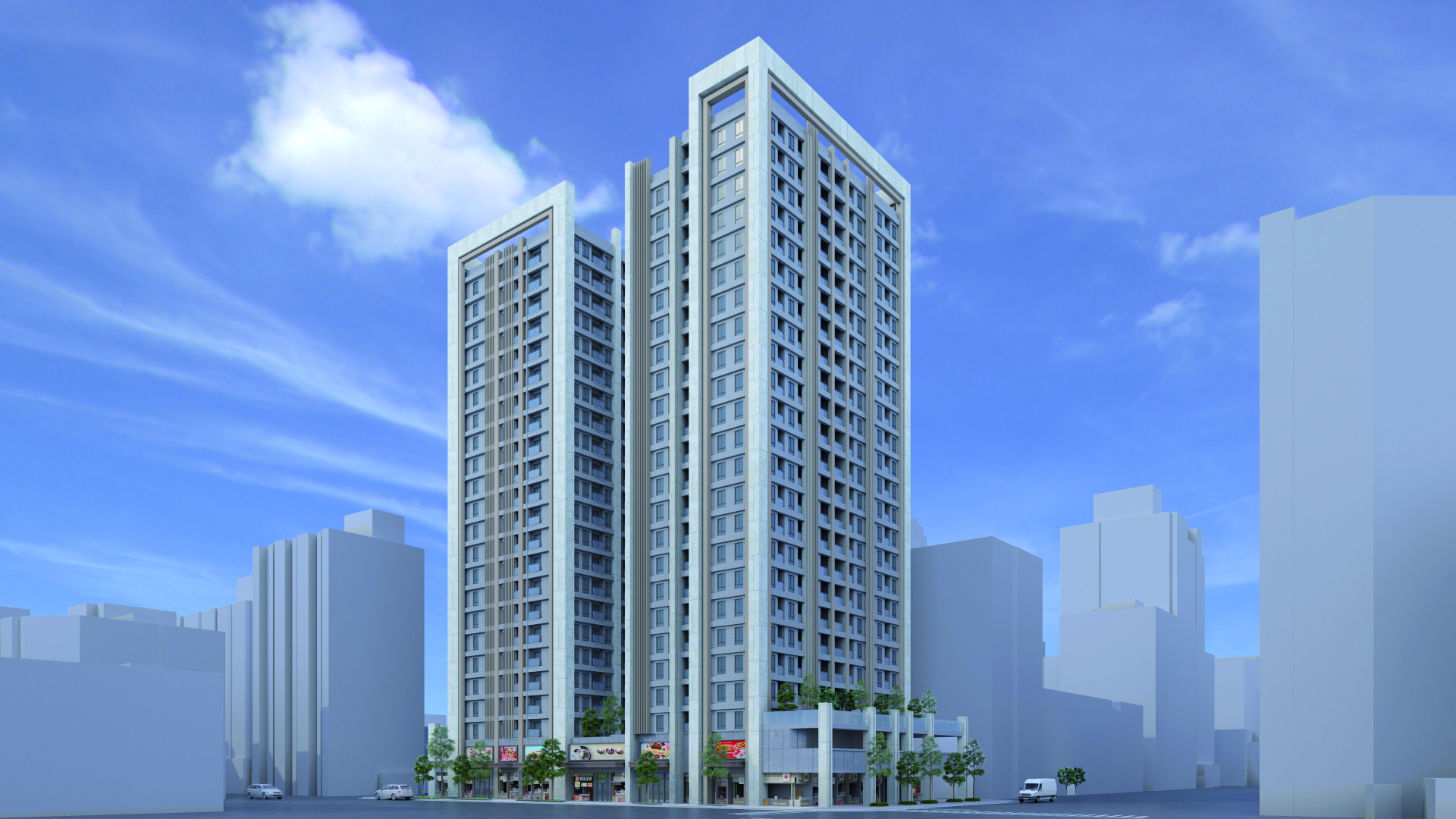 本案更新後建築模擬圖